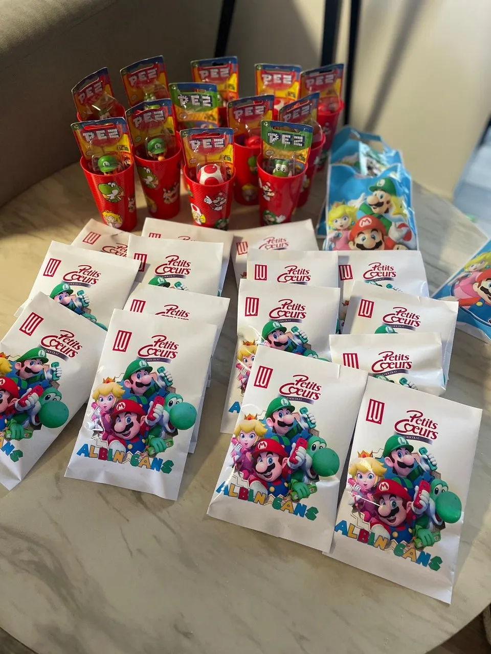 Sachets de bonbons personnalisés Super Mario